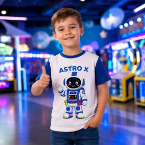 Polera Infantil Astro X Blanca
